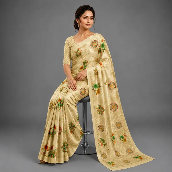 Cream_Printed_Saree_for_Women