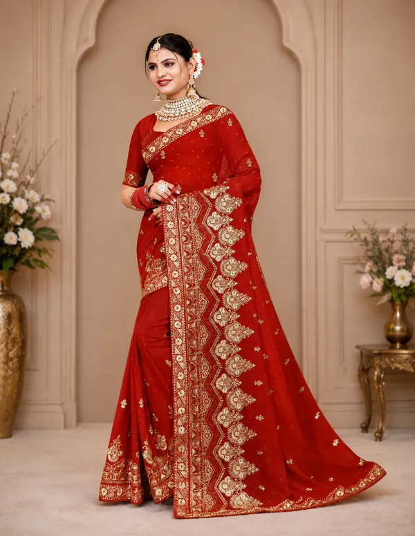 Red_blooming_georgette_jari_work_with_siroski_work_saree