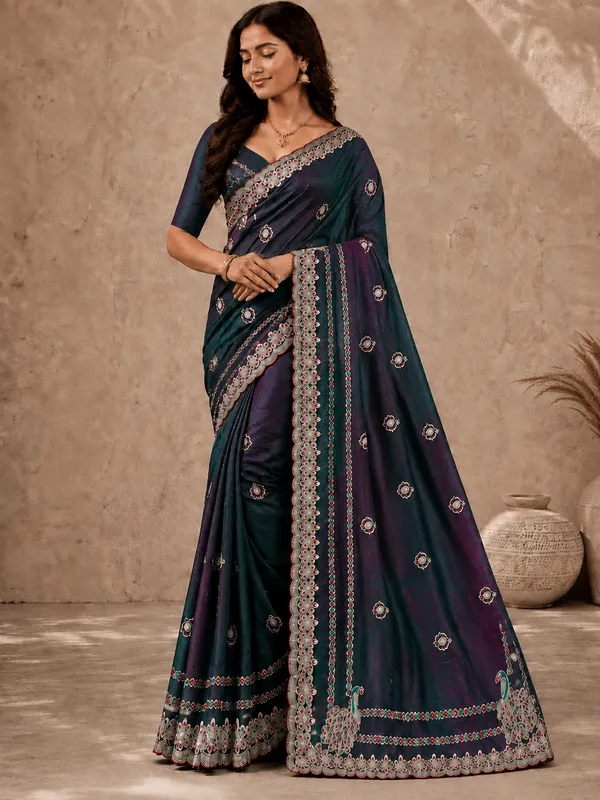 Green_fandi_double_shade_saree_with_zarkan_stone_work