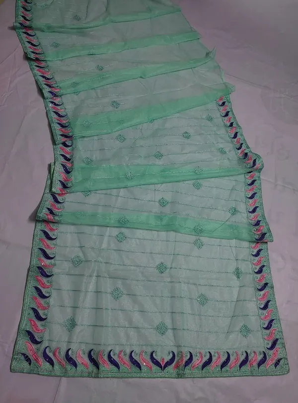 Mint_Green_Embellished_Saree_for_Women
