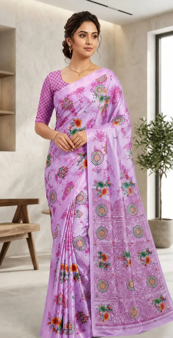 Lavender_Floral_Printed_Saree_for_Women