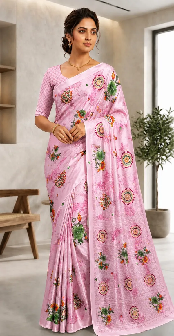 Pink_Satin_Printed_Saree_for_Women