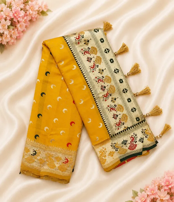 Mustard_Printed_Saree_for_Women