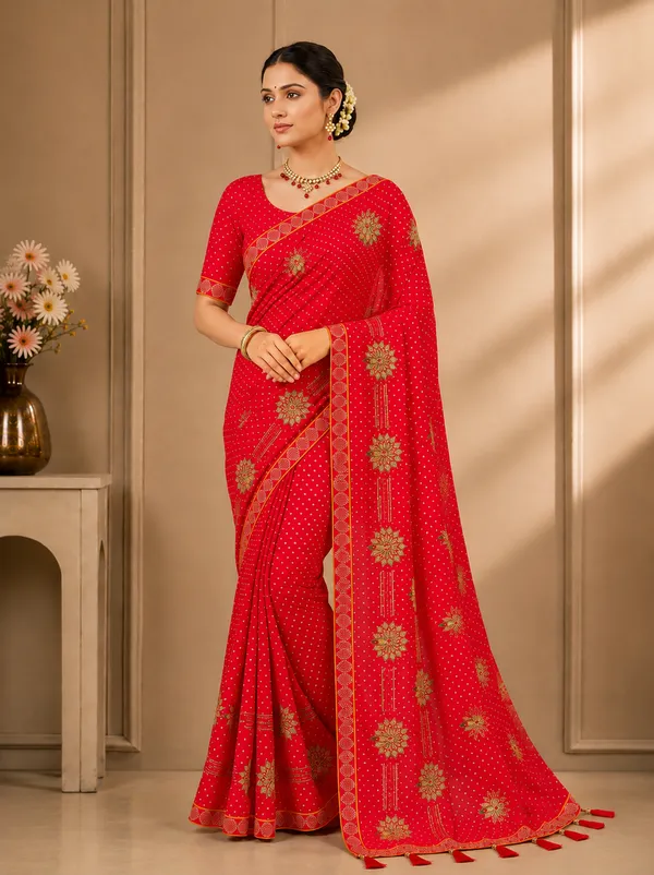 Pink_bandhani_saree_with_stone_amrodery_work_saree