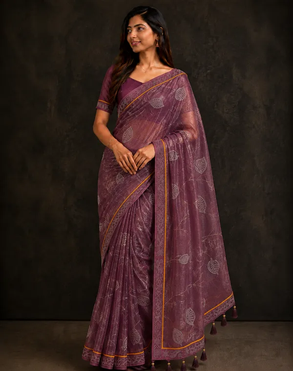 Purple_twill_Net_With_Satari_Work_Saree_For_Women