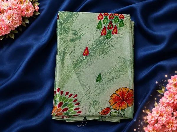 Mint_Green_Printed_Saree_for_Women