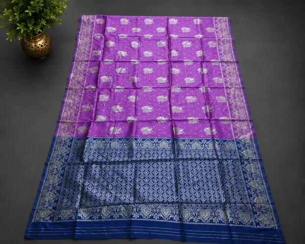 Purple_Woven_Floral_Motif_Saree_for_Women