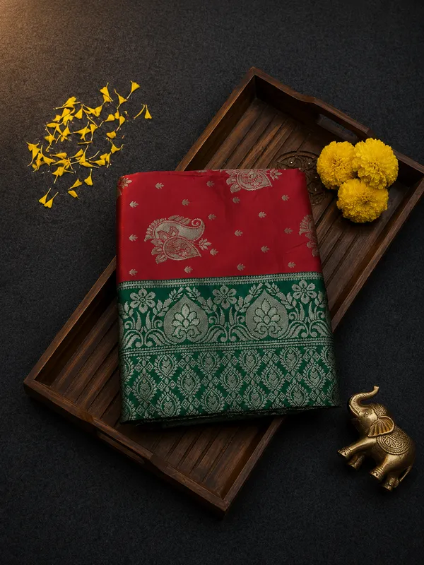 Pink_Litchi_Silk_Saree_For_Women