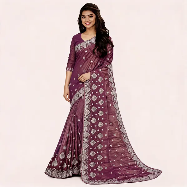 Purple_Jimi_Chu_Silver_Work_Saree_For_Women