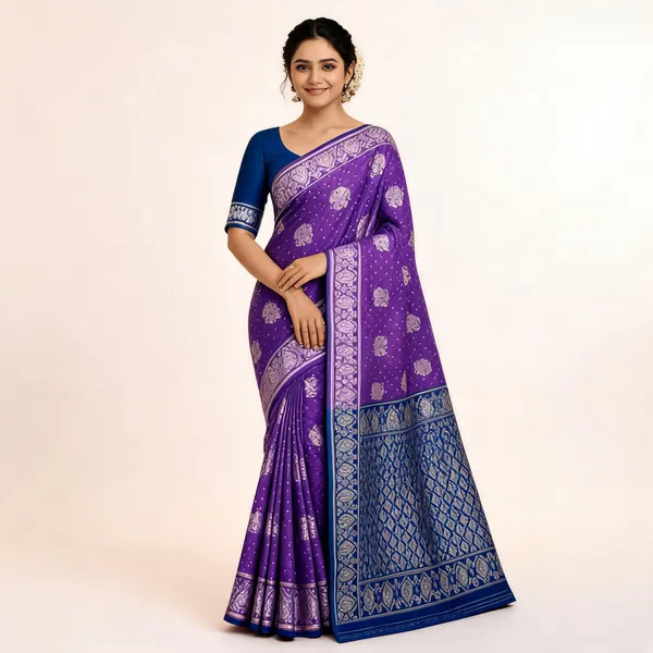 Purple_Litchi_Silk_Saree_For_Women