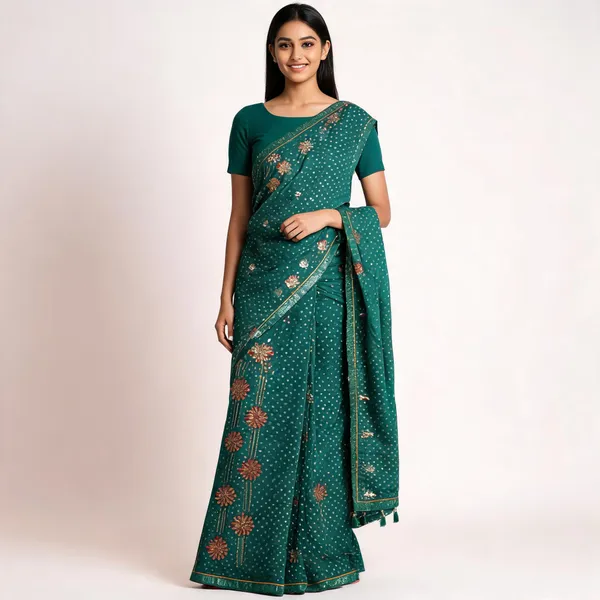 Green_Bandhani_Saree_For_Women