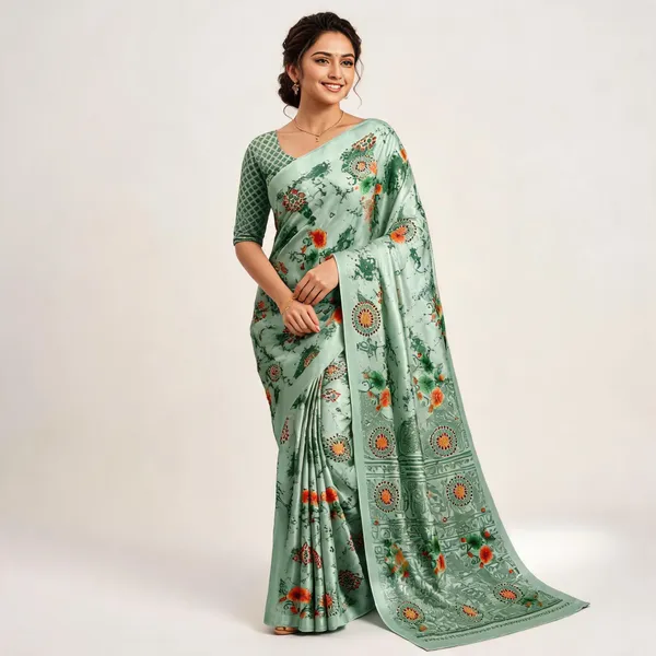 Mint_Green_Sark_Turki_Crepe_Saree_For_Women