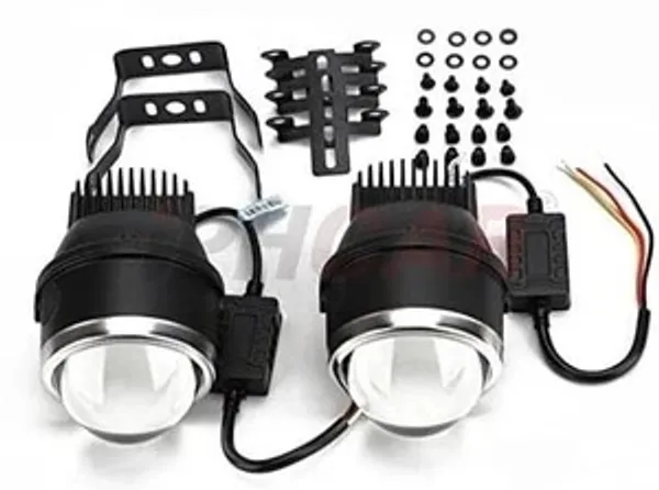 Bi-LED_200W_Projector_Fog_Lamp_Lens_(3_Color)_–_Pair