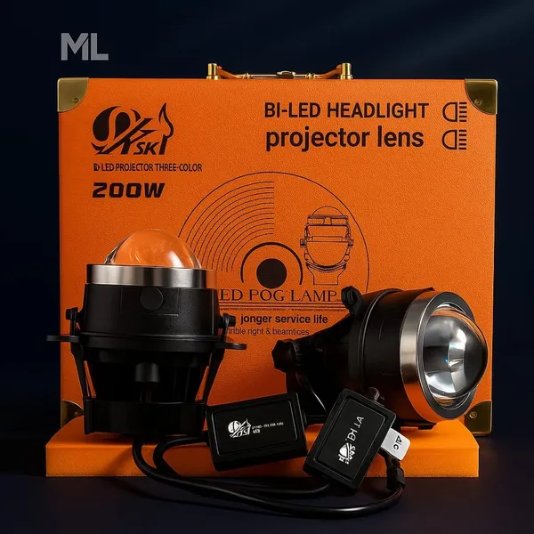Bi-LED_200W_Projector_Fog_Lamp_Lens_(3_Color)_–_Pair