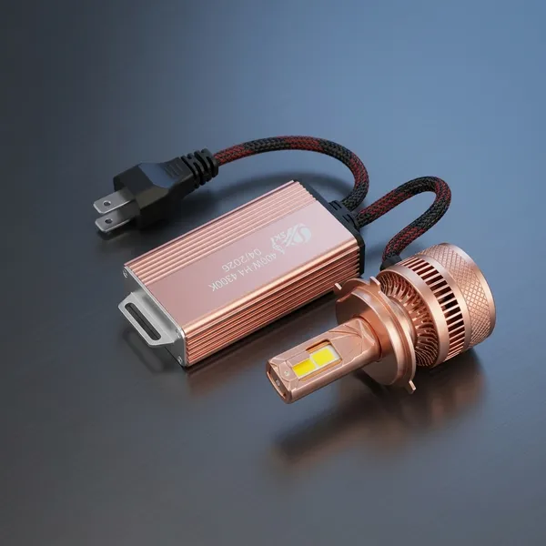 Blue_Aluminium_Pc_Automotive_400W_40000Lm_H4_LED_Headlight_Bulb_Pair
