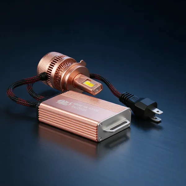 Blue_Aluminium_Pc_Automotive_400W_40000Lm_H4_LED_Headlight_Bulb_Pair