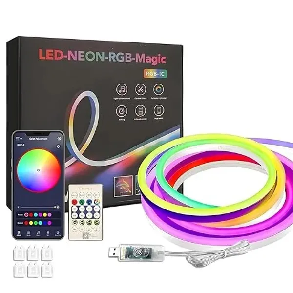 ARISHT_RGB_Magic_Neon_LED_Strip_Light_with_App_&_Remote_Control_(5_Meter)