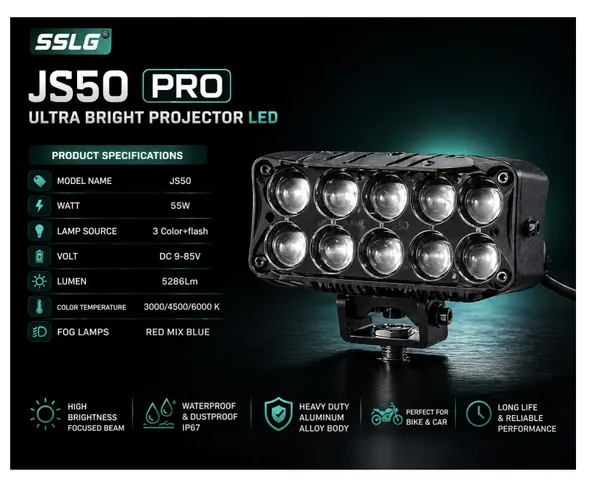 JS50_Pro_Ultra_Bright_10_Lens_LED_Projector_Fog_Light_(White_+_Yellow_+_Combo)