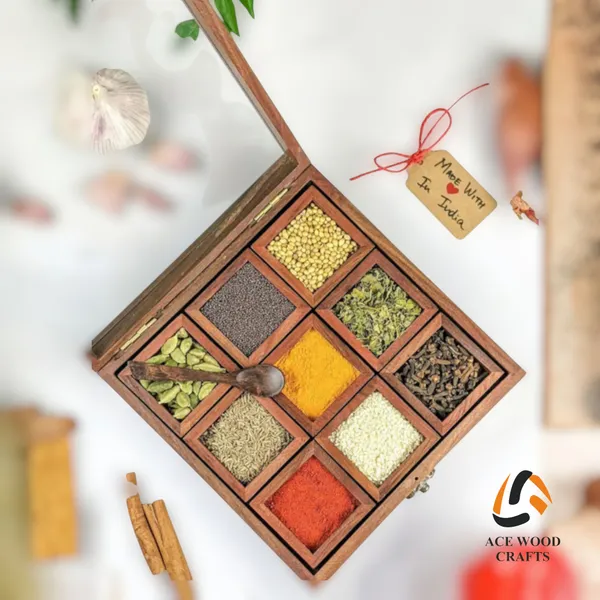 Wooden_Traditional_Nine-Compartment_Spice_Box