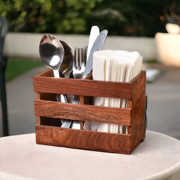 Wooden_Rustic_Slatted_Cutlery_Organizer