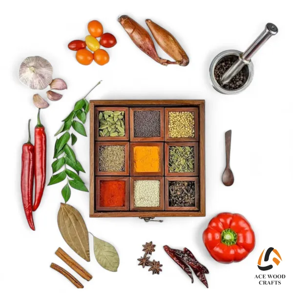 Wooden_Traditional_Nine-Compartment_Spice_Box