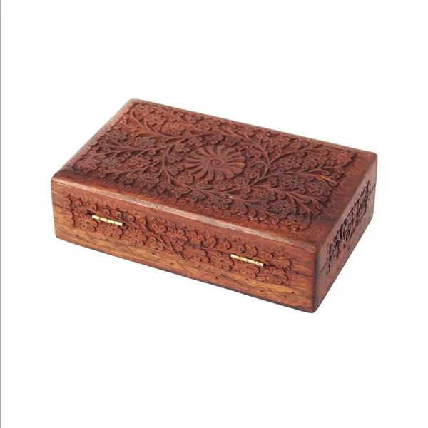 Wooden_Hand_Carved_Floral_Pattern_Storage_Box