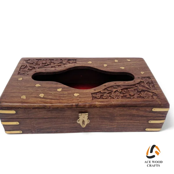 Wooden_Carved_Floral_Tissue_Box_Cover