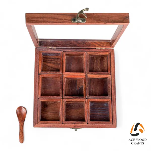 Wooden_Traditional_Nine-Compartment_Spice_Box