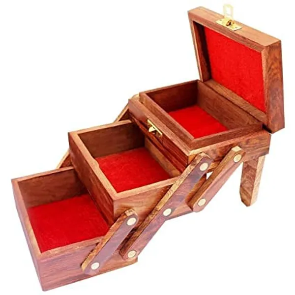 Wooden_Traditional_Floral_Carved_Multi-Tier_Storage_Box