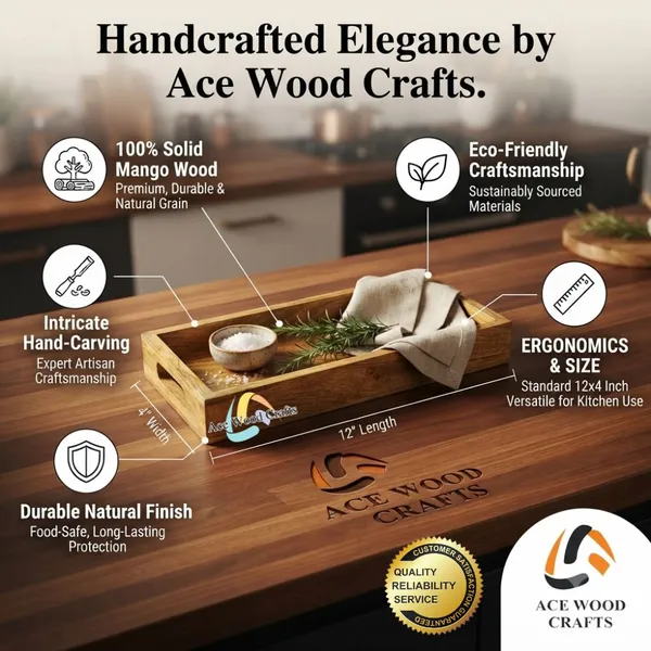 Mango_Wood_Handcrafted_Rectangular_Organizer_Tray
