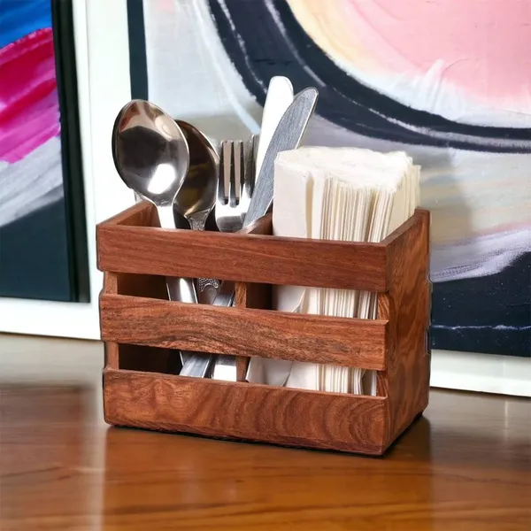 Wooden_Rustic_Slatted_Cutlery_Organizer