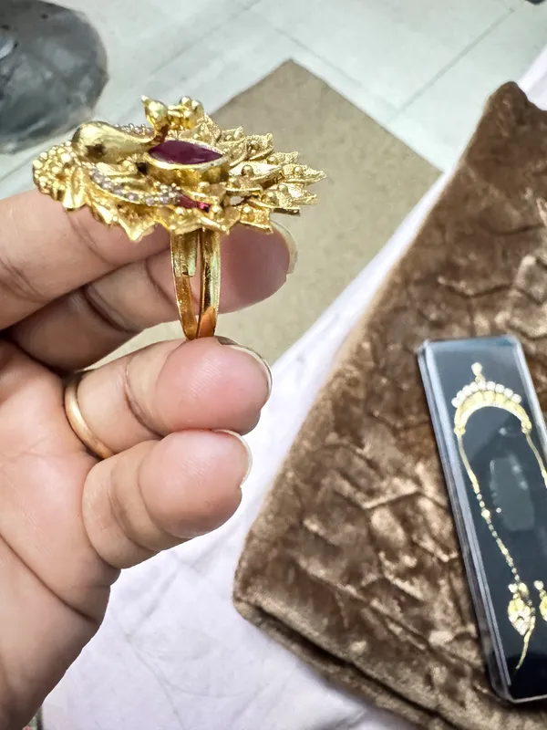 Gold_Brass_Premium_Traditional_Ring_For_Women