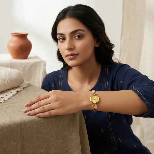 Gold_Brass_Premium_Watch_For_Women