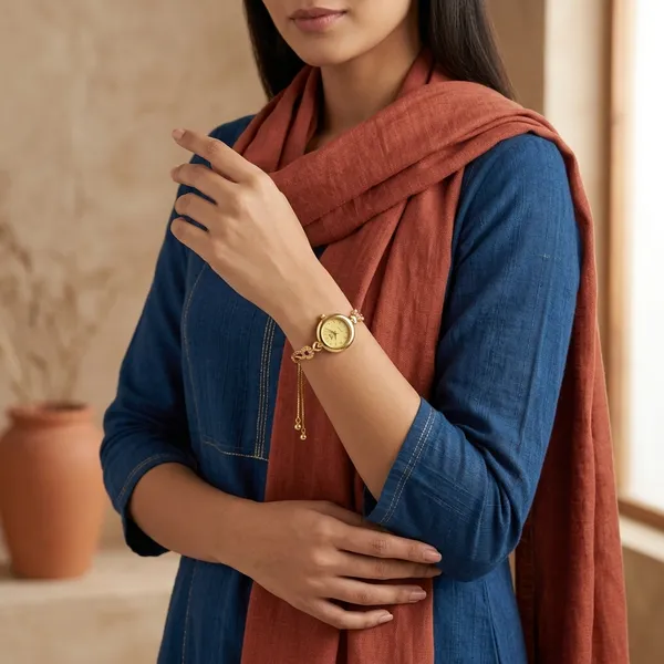 Gold_Brass_Premium_Fashion_Watch_For_Women