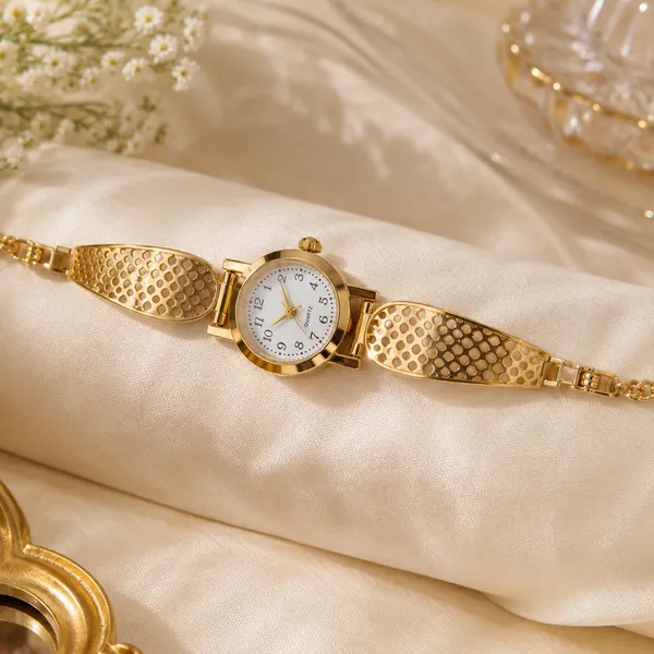 Gold_Brass_Premium_Watch_For_Women
