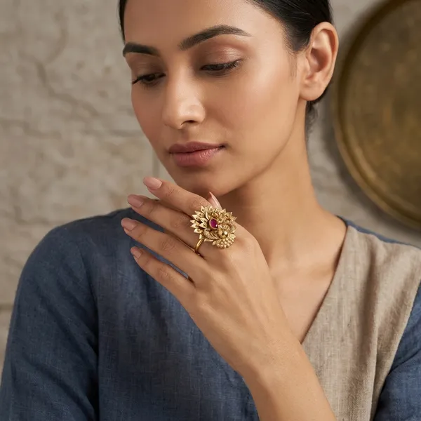 Gold_Brass_Premium_Ring_For_Women