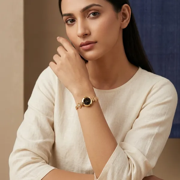 Gold_Brass_Premium_Watch_For_Women