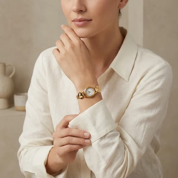 Gold_Brass_Premium_Fashion_Watch_For_Women