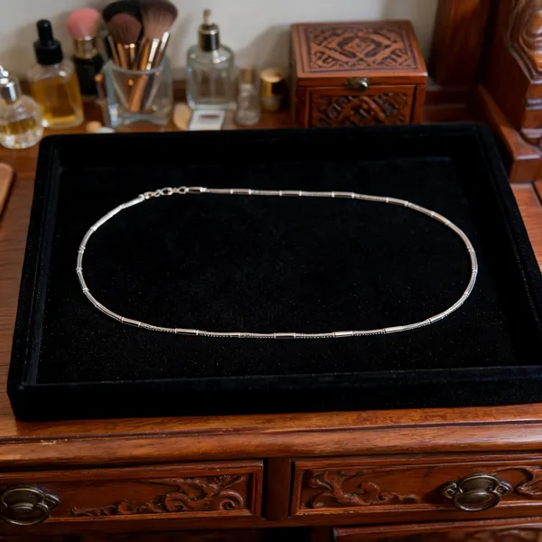 925_Sterling_Silver_Station_Snake_Chain