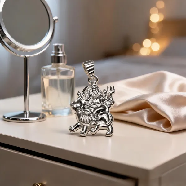 Sterling_Silver_Maa_Durga_Pendant