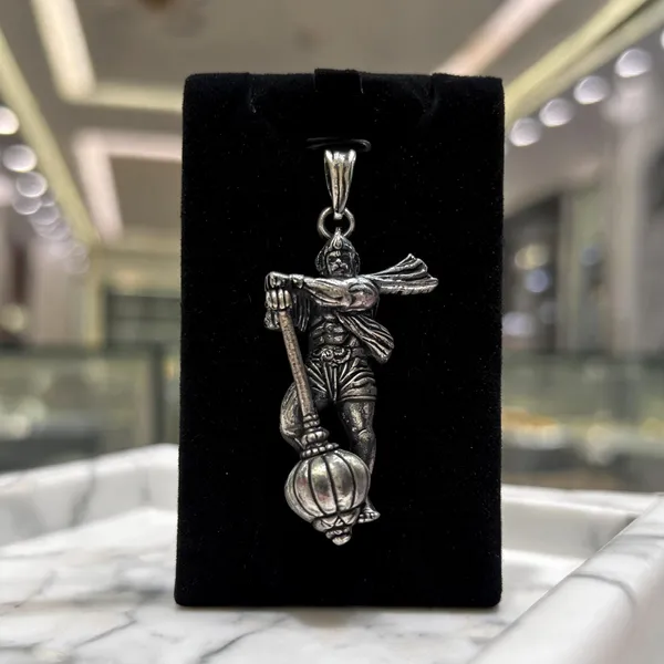 925_Sterling_Silver_Oxidised_Finish_Veer_Hanuman_Pendant