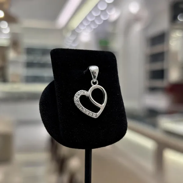 925_Sterling_Silver_Platinum_Finish_Heart_Pendant