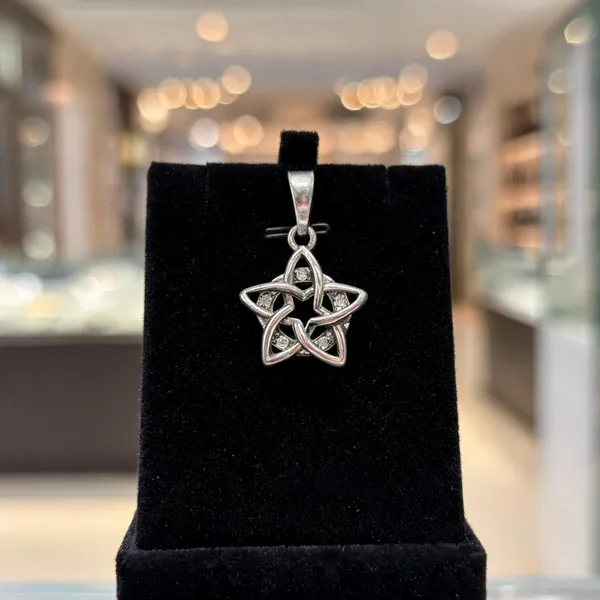 925_Sterling_Silver_Platinum_Finish_Celtic_Star_Pendant