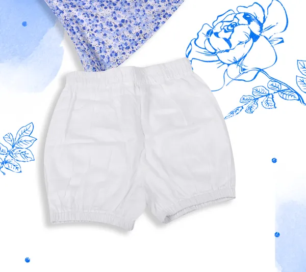 Light_Blue_Cotton_Strappy_Crop_Top_Shorts_Co-Ord_Set_For_Girls