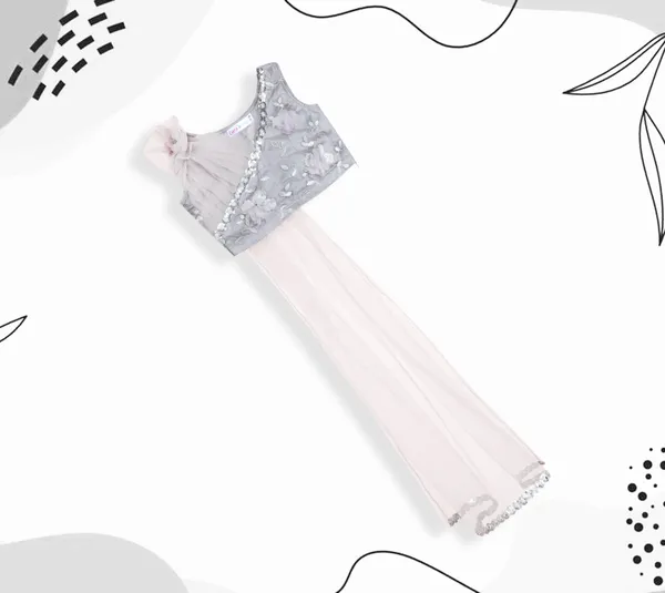 Grey_Net_Floral_Lehenga_Choli_For_Girls