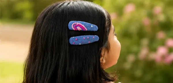 Denim_hand-embroidered_Hair_Clips