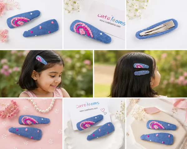 Denim_hand-embroidered_Hair_Clips