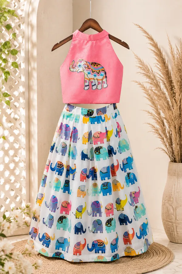 Elephant_Hand_Embroidered_Lehenga_Set
