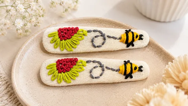 Handcrafted_Honey_Bee_Cotton_Embroidered_Hair_Clips_