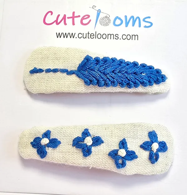Handcrafted_Textured_Leaf_Cotton_Hair_Clips_-_Set_of_2